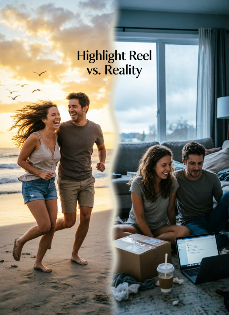 The “Highlight Reel vs. Reality” Relationship Reframer